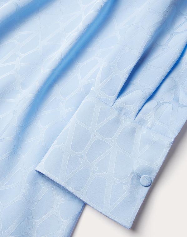 Abito Midi In Silk Jacquard Toile Iconographe 