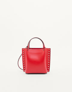 BORSA SHOPPING PICCOLA ROCKSTUD IN VITELLO
