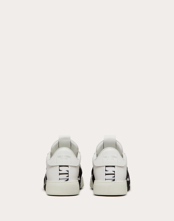 Sneaker Low-Top Vl7N In Vitello, Tessuto Rete E Nastri