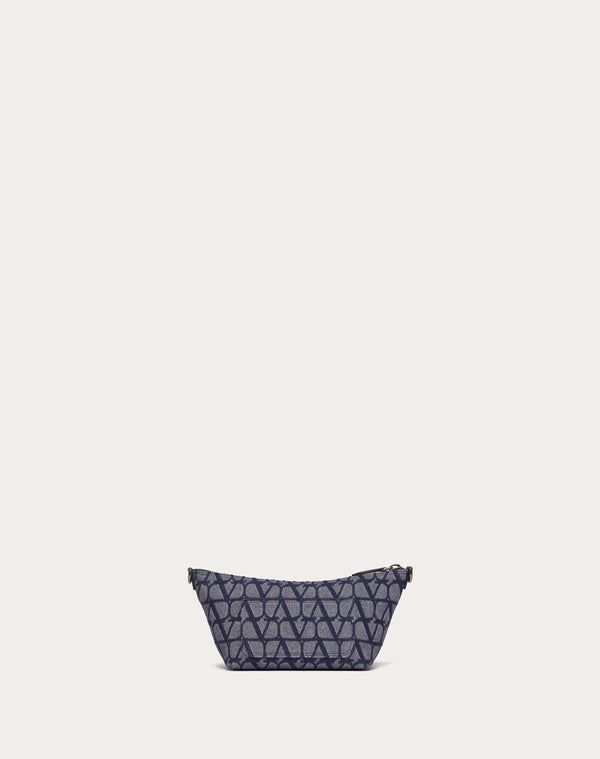 Borsa A Tracolla Toile Iconographe In Tessuto Jacquard Effetto Denim