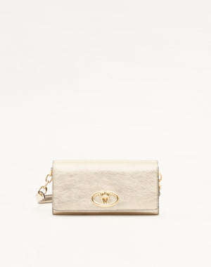 Portafoglio Con Tracolla Vlogo The Bold Edition In Vitello Laminato