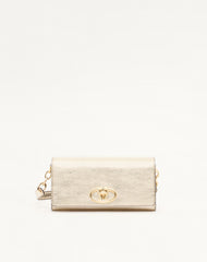 Portafoglio Con Tracolla Vlogo The Bold Edition In Vitello Laminato