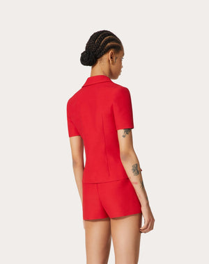 Giacca In Crepe Couture 