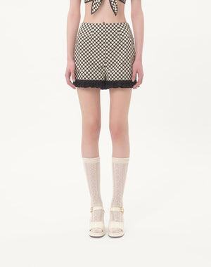 Shorts In Popeline Stampa Plus De Pois