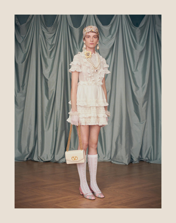 Foulard Papier Floral In Seta