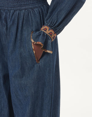 Pantaloni In Denim Chambray 