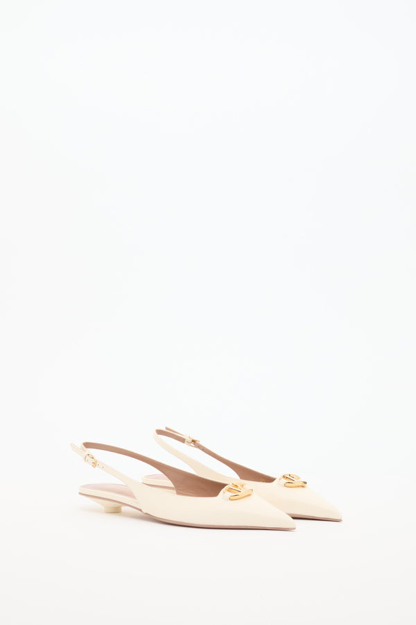 BALLERINA SLINGBACK VLOGO THE BOLD EDITION IN VITELLO 20MM