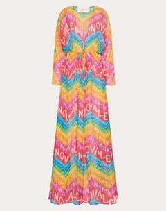 Abito Da Sera In Mussola Valentino Chevron 24 