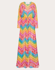 Abito Da Sera In Mussola Valentino Chevron 24
