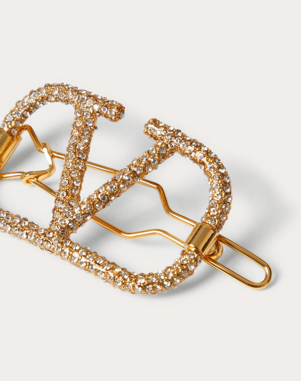 Fermaglio Per Capelli Vlogo Signature In Metallo E Cristalli Swarovski®