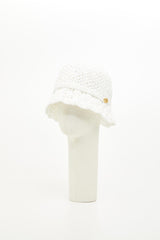 Cappello Bucket Valentino Resort In Crochet Con Dettaglio In Metallo