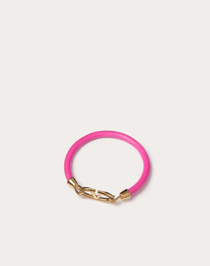 Bracciale Vlogo The Bold Edition Valentino Garavani In Pelle E Metallo
