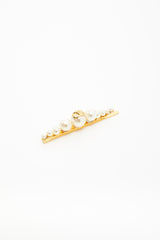 Fermaglio Per Capelli Vlogo Signature In Metallo E Perle