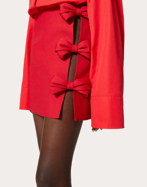 Minigonna In Crepe Couture 