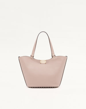 BORSA SHOPPING PICCOLA ROCKSTUD IN VITELLO GRANATO
