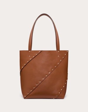 Borsa Shopping Valentino Garavani Valentino Garavani Rockstud Wispy In Vitello 