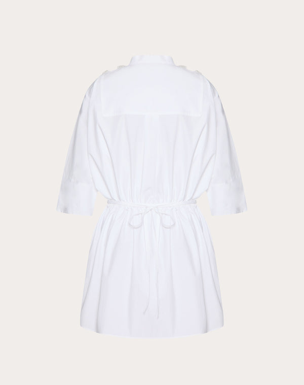Abito In Cotton Popeline Ricamato
