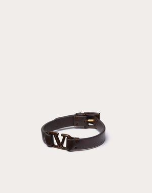 Bracciale Vlogo Signature Valentino Garavani In Pelle E Metallo