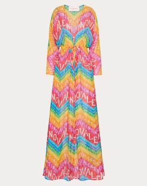 Abito Da Sera In Mussola Valentino Chevron 24 