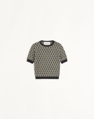 Maglia In Lana Jacquard Toute La V 