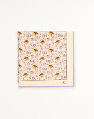 Foulard Papier Floral In Seta