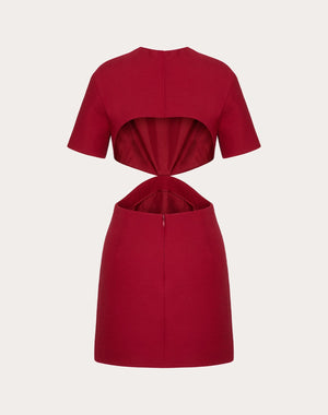 Abito Corto In Crepe Couture 