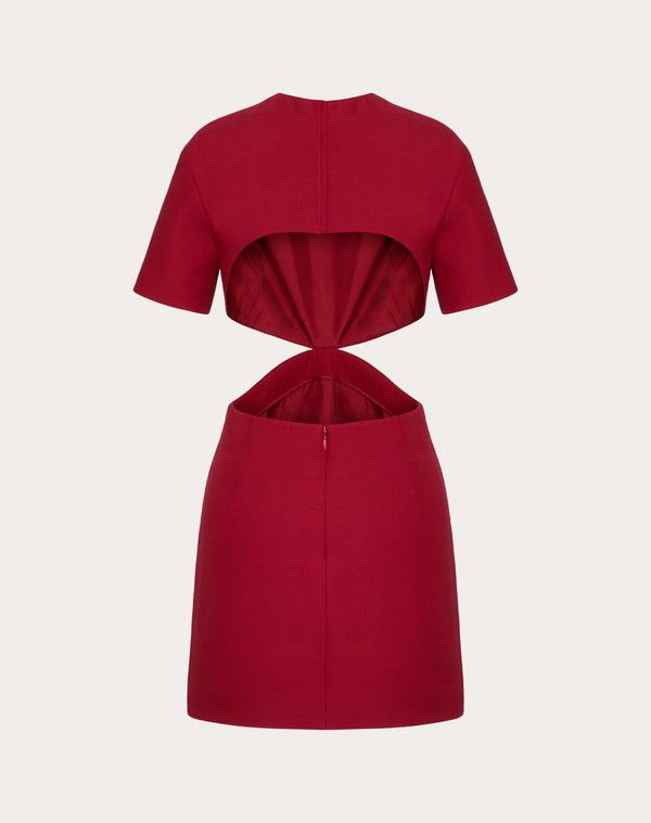 Abito Corto In Crepe Couture 