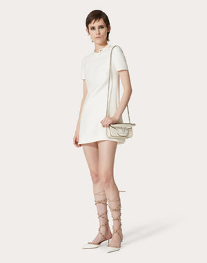 Abito Corto In Crepe Couture 