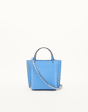 BORSA SHOPPING PICCOLA ROCKSTUD IN VITELLO GRANATO 