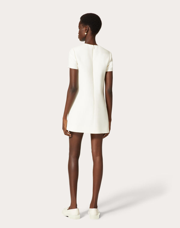 Abito Corto In Crepe Couture 
