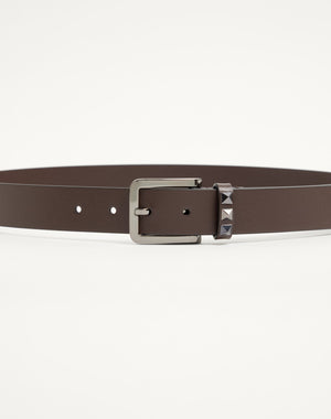 Cintura Rockstud In Vitello 30 Mm