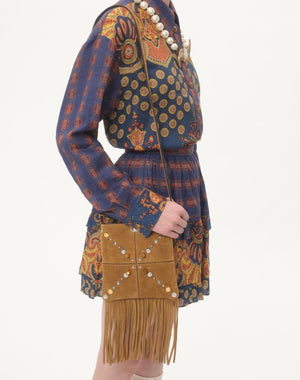 Camicia In Lino Paisley Medaglioni Voyage Imaginaire 