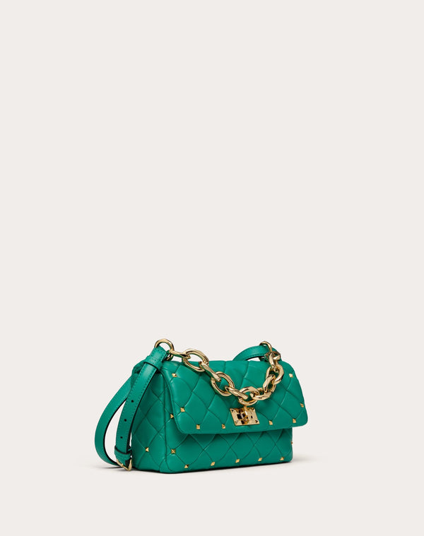 Borsa Valentino Garavani Rockstud Spike In Nappa Patchwork 