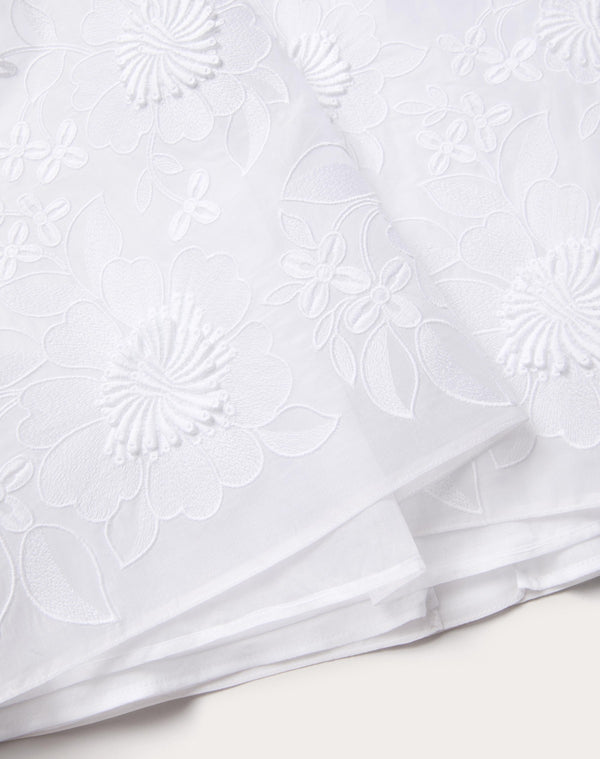 Gonna Midi In Camellia Organdis 