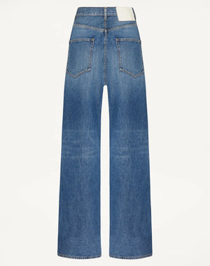 Pantaloni In Medium Blue Denim 