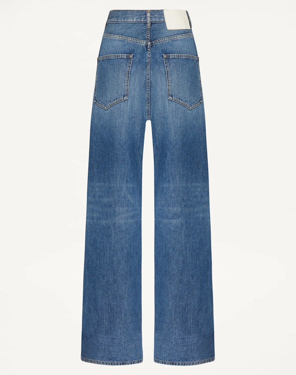 Pantaloni In Medium Blue Denim 