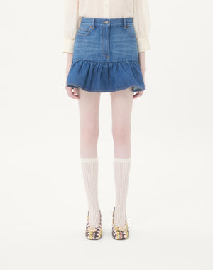 Gonna Mini In Denim 
