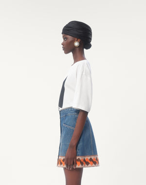 T-Shirt In Jersey Cotton Con Stampa Chez Valentino