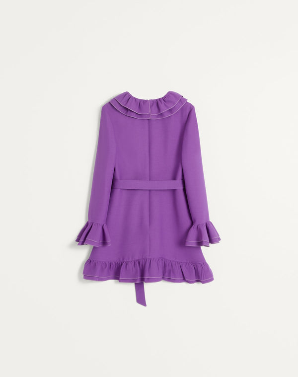 Abito Corto In Crepe Couture 