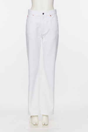 Jeans In White Denim Stampa Valentino Archive 1985