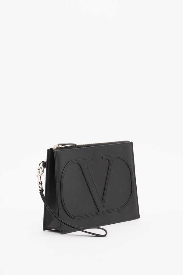 POUCH VLOGO SIGNATURE XL IN VITELLO