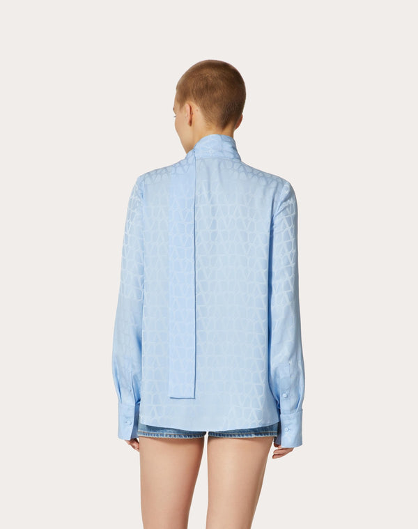 Camicia In Silk Jacquard Toile Iconographe 