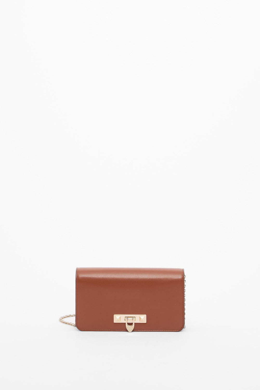 POUCH CON CATENA ROCKSTUD FIERCE IN VITELLO 