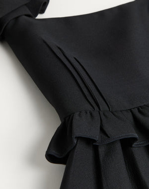 Abito Corto In Crepe Couture 