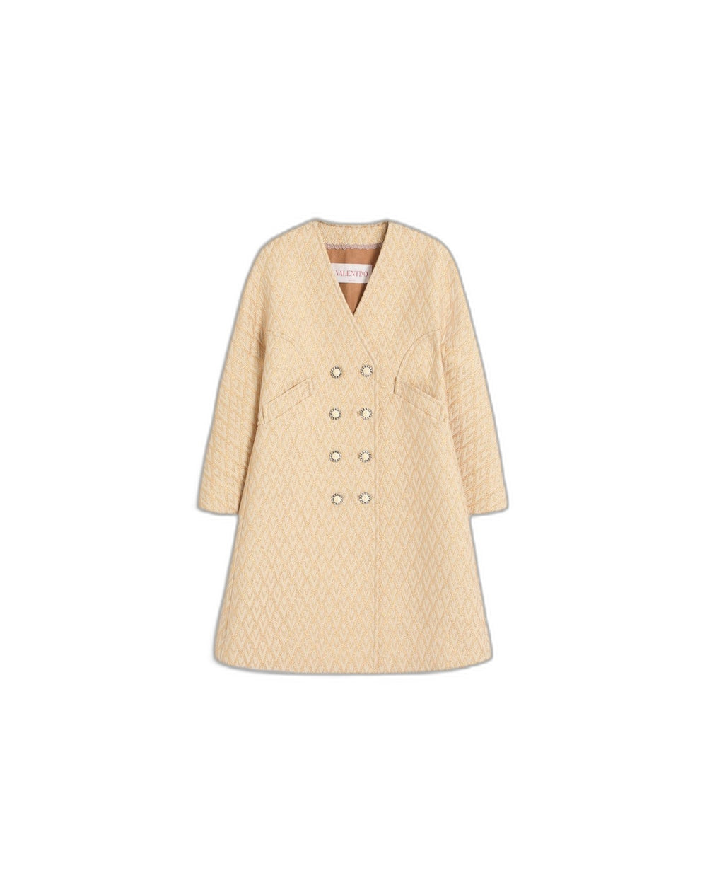 Cappotto In Lurex Jacquard Toute La V 