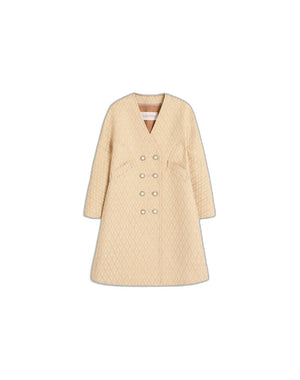 Cappotto In Lurex Jacquard Toute La V 