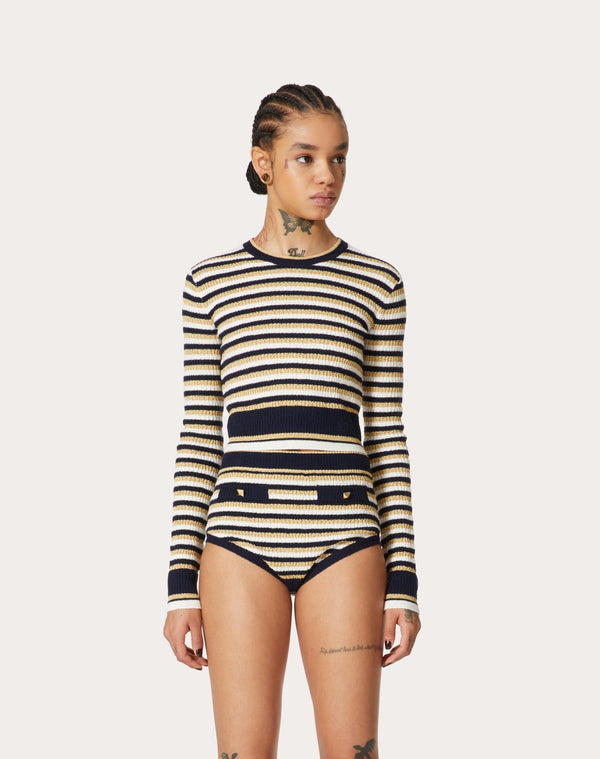 Maglia In Lana E Lurex 