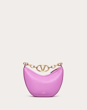 Mini Hobo Vlogo Moon Bag In Nappa Con Catena