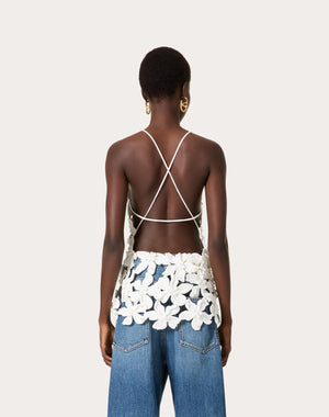 Top In Piquet Ricamato