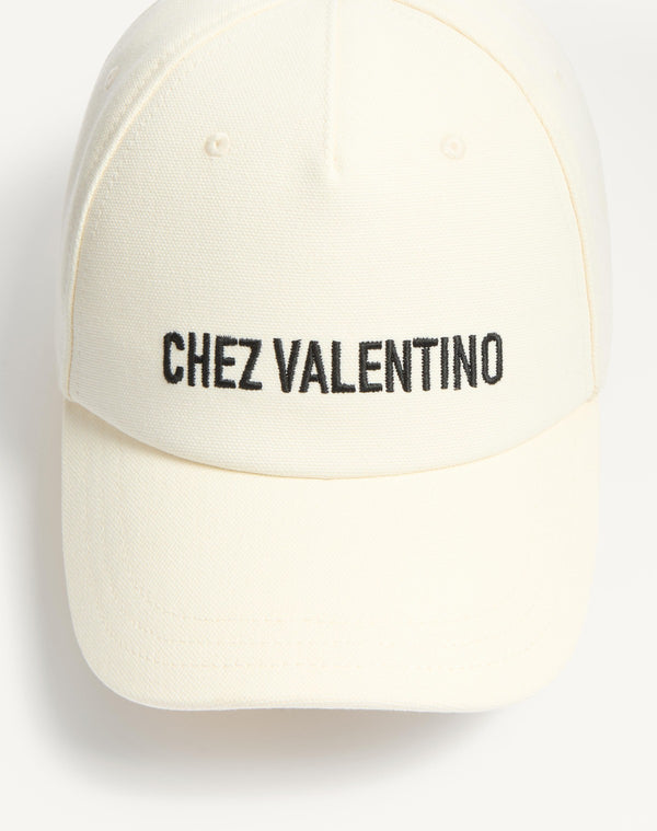 Cappello Baseball Chez Valentino In Cotone